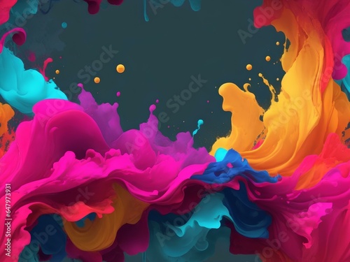 colorful background with splashes