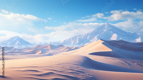 desert winter mountains