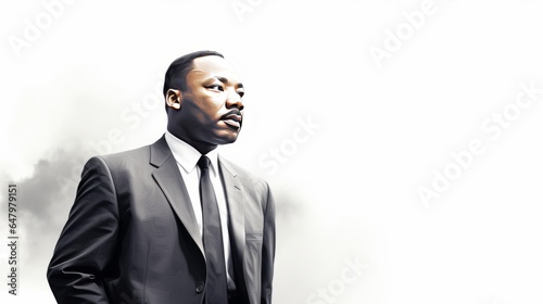 Fotografia, Obraz Martin Luther King Day January 15 Generative AI