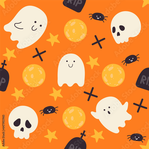 halloween seamless pattern