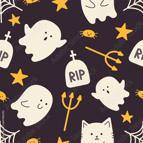 alloween seamless pattern