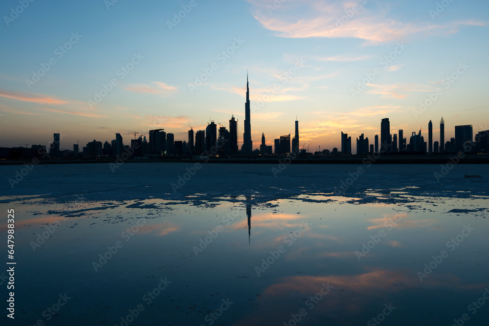 Dubai Salt Lake Sunset