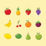 Tropical Fruit Illustration Design