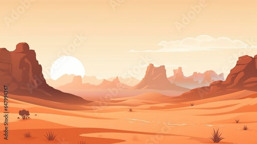 background Desert Mirage concept 
