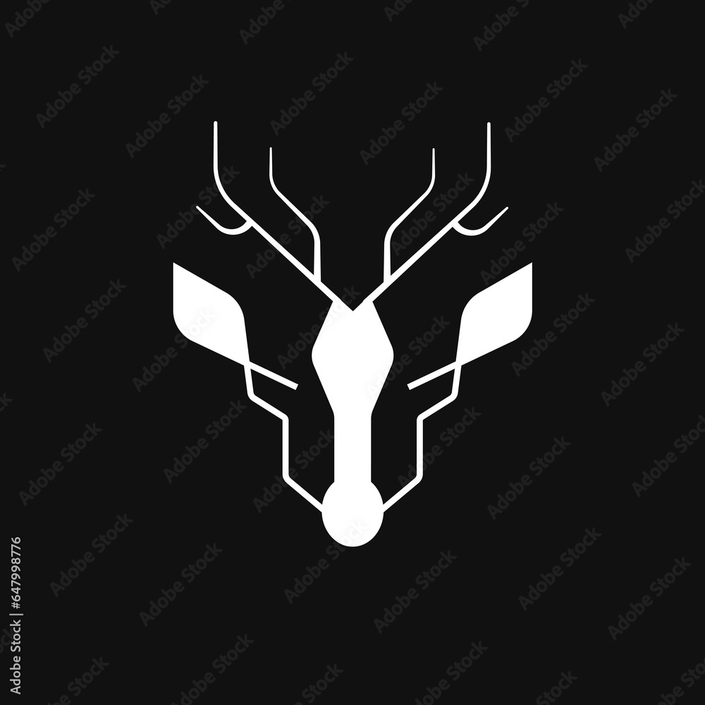 vector graphic of deer logo good for national deer logo celebration. flat design. flyer design.flat illustration. vector graphic of deer logo good for national deer logo celebration. flat design. flyer design.flat illustration.