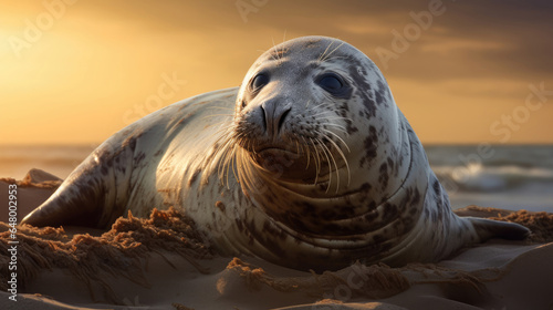 Grey seal in the wild © Veniamin Kraskov