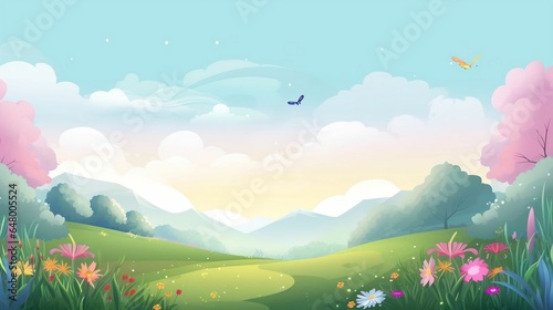 background Enchanted Meadows concept 