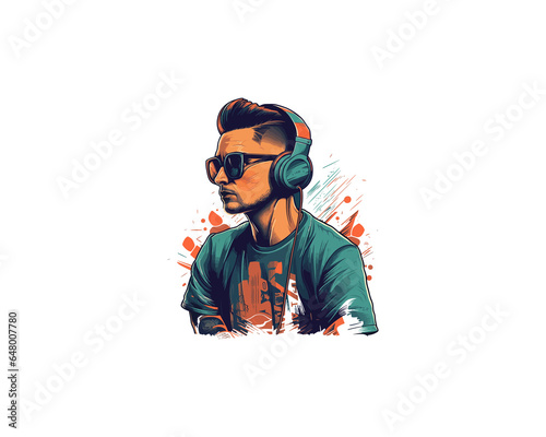 Young Boy illustration isolated on transparent on PNG background