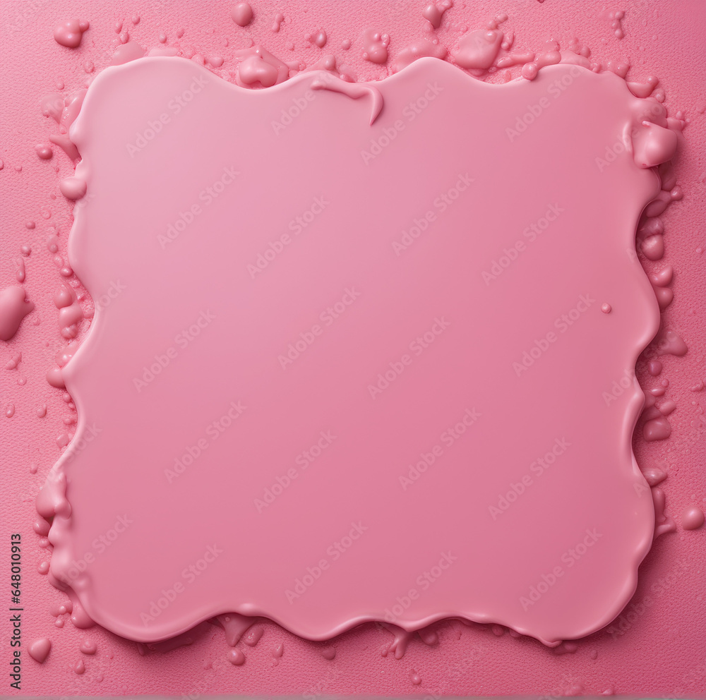 pink card with frame, smooth texture