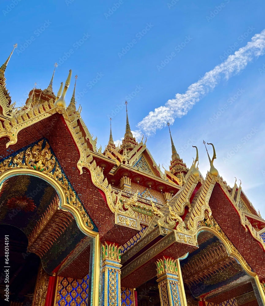 Fototapeta premium Beautiful temple in Thailand, Uthai Thani