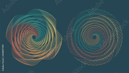 Abstract vortex symbol background 