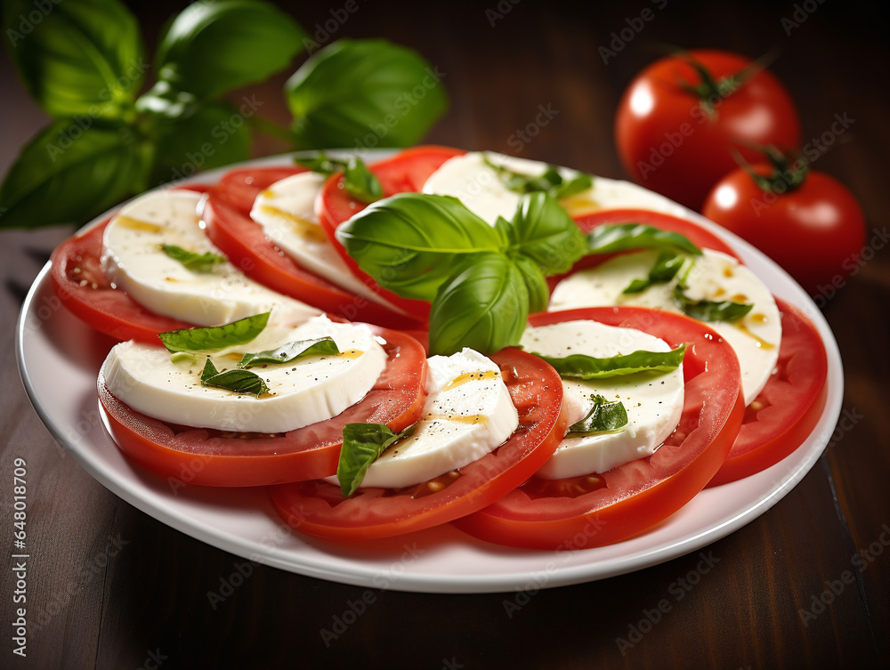 Caprese salad, often referred to simply as 