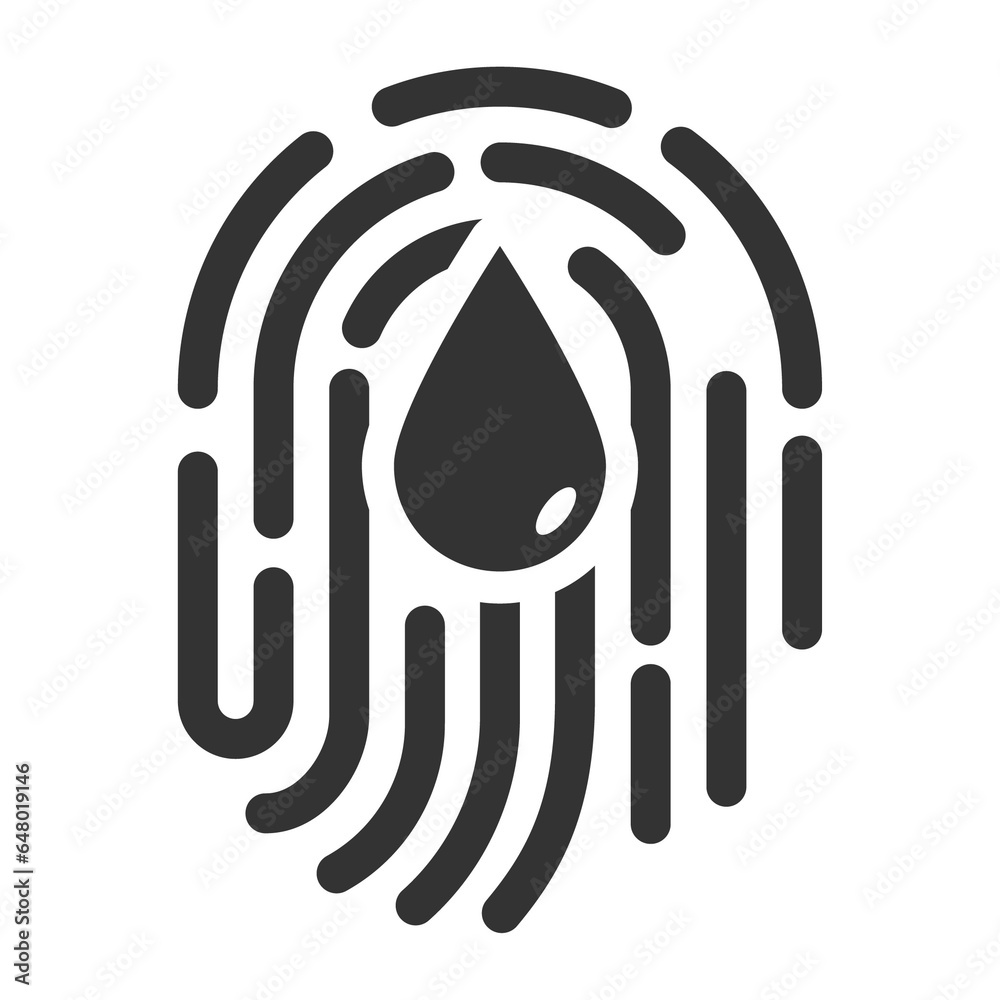 Vector illustration of fingerprint blood icon in dark color and transparent background(PNG). Vector illustration of fingerprint blood icon in dark color and transparent background(PNG).