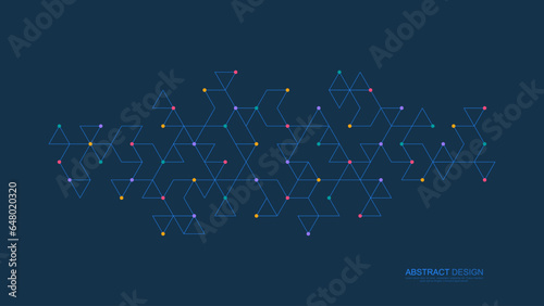 Minimalistic vector texture with triangles pattern. Creative idea of modern design with abstract geometric background