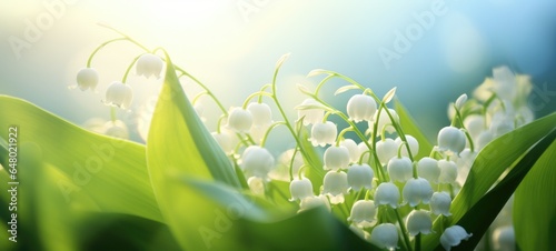 Convallaria majalis, lily of the valley flowers, ai