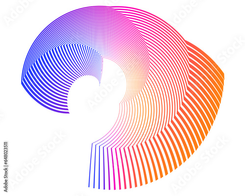 abstract head with background