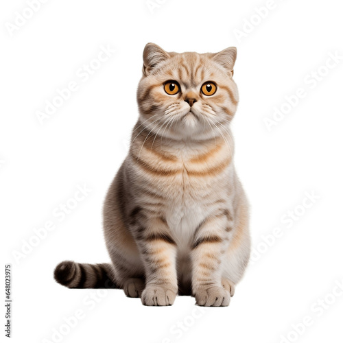 scottish fold cat isolated