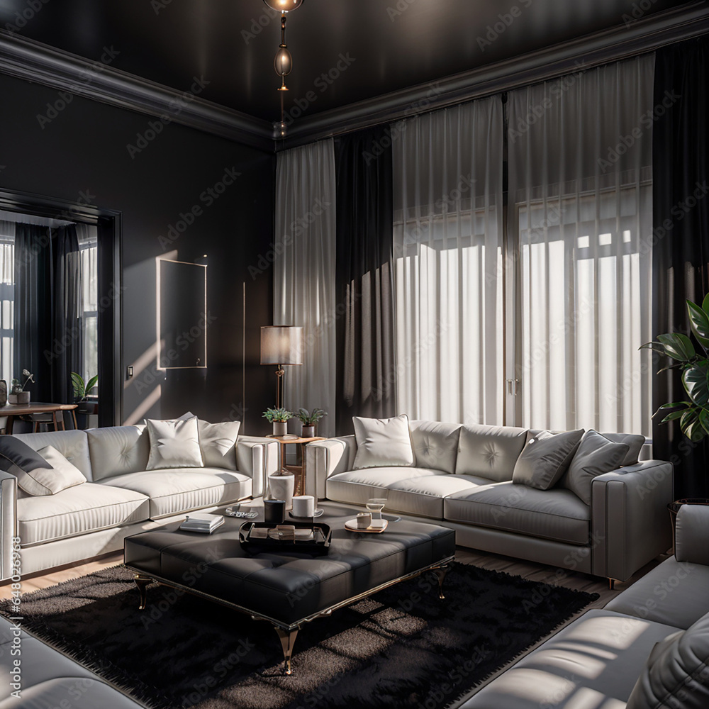 Fototapeta premium Modern Living Room Interior