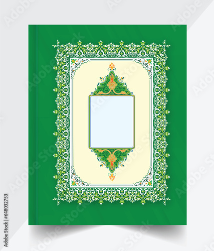 Vector Quran Islamic Book Cover or frame Design
