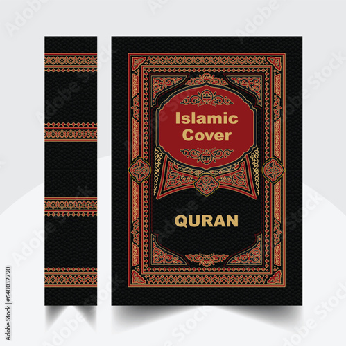 Vector Quran Islamic Book Cover or frame Design