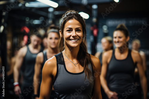 Members collaborating in a challenging functional fitness circuit at a state-of-the-art fitness club