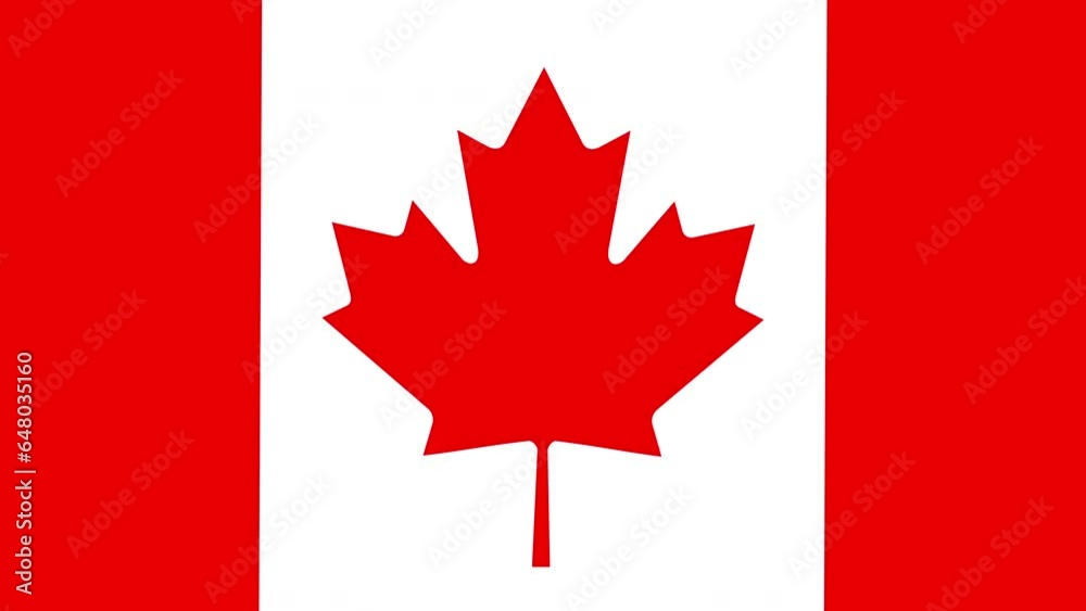 Animated plane flying over the the flag of Canada animation. Animated plane flying over the the flag of Canada animation.