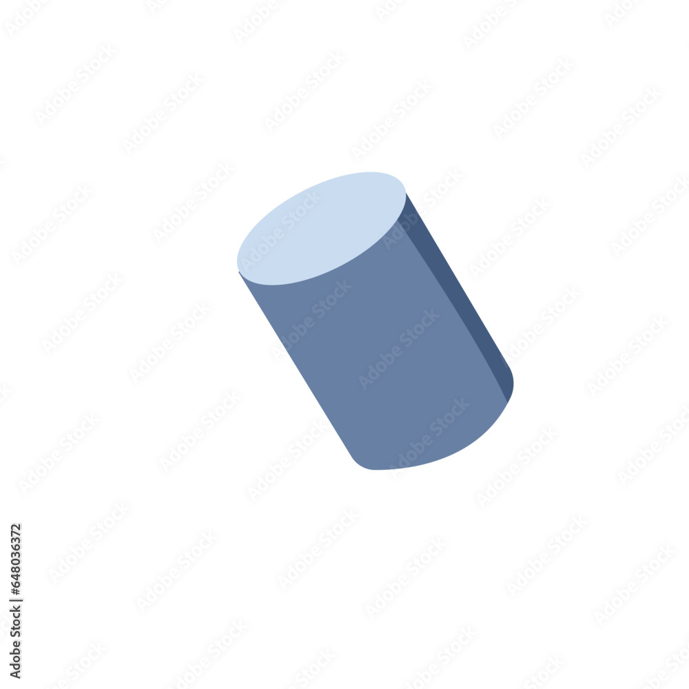 blue button isolated on white