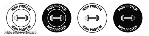 High Protein Iconvector symbol set. photo