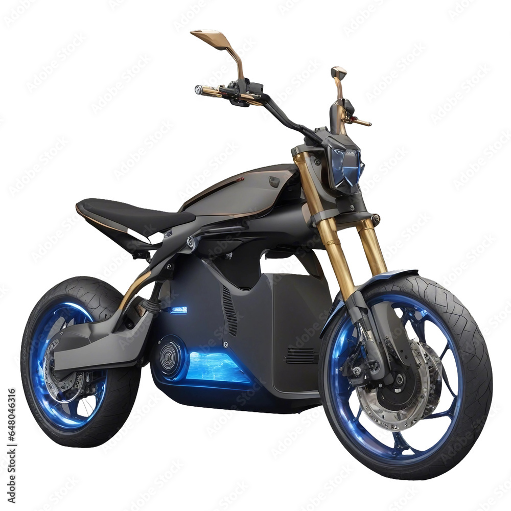 electric sport motorcycle on trsnparent background electric sport motorcycle on trsnparent background
