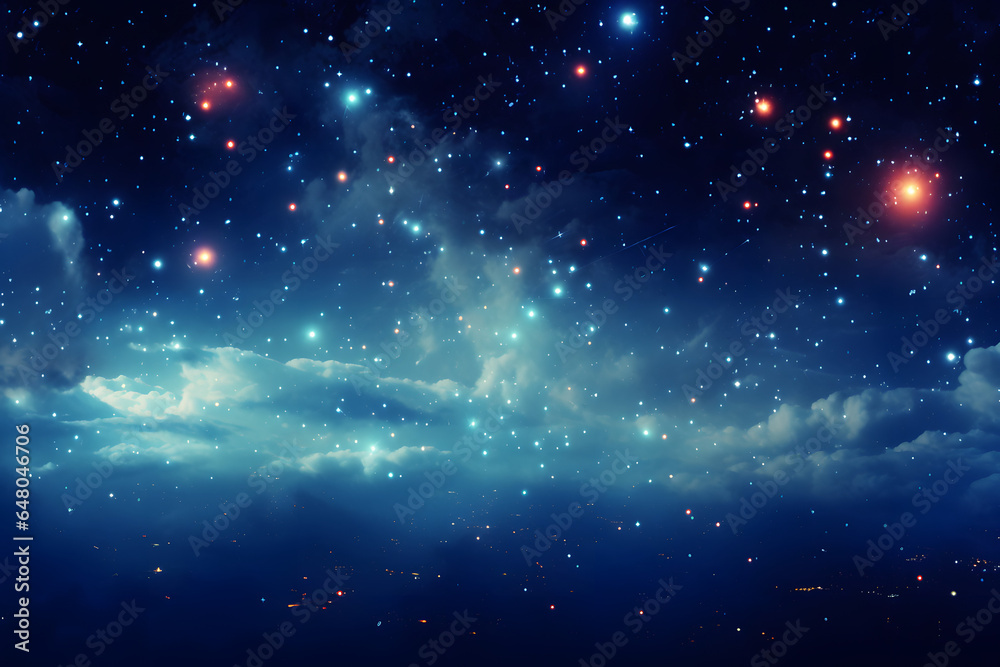 Beautiful nebula in the cosmos, a stunning display of interstellar wonders.