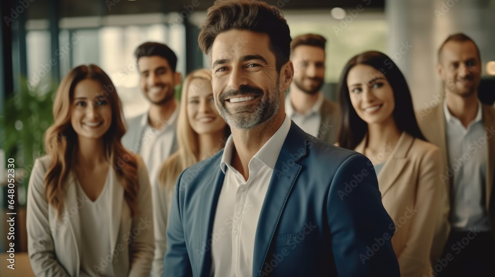 Successful business team. Successful business team.