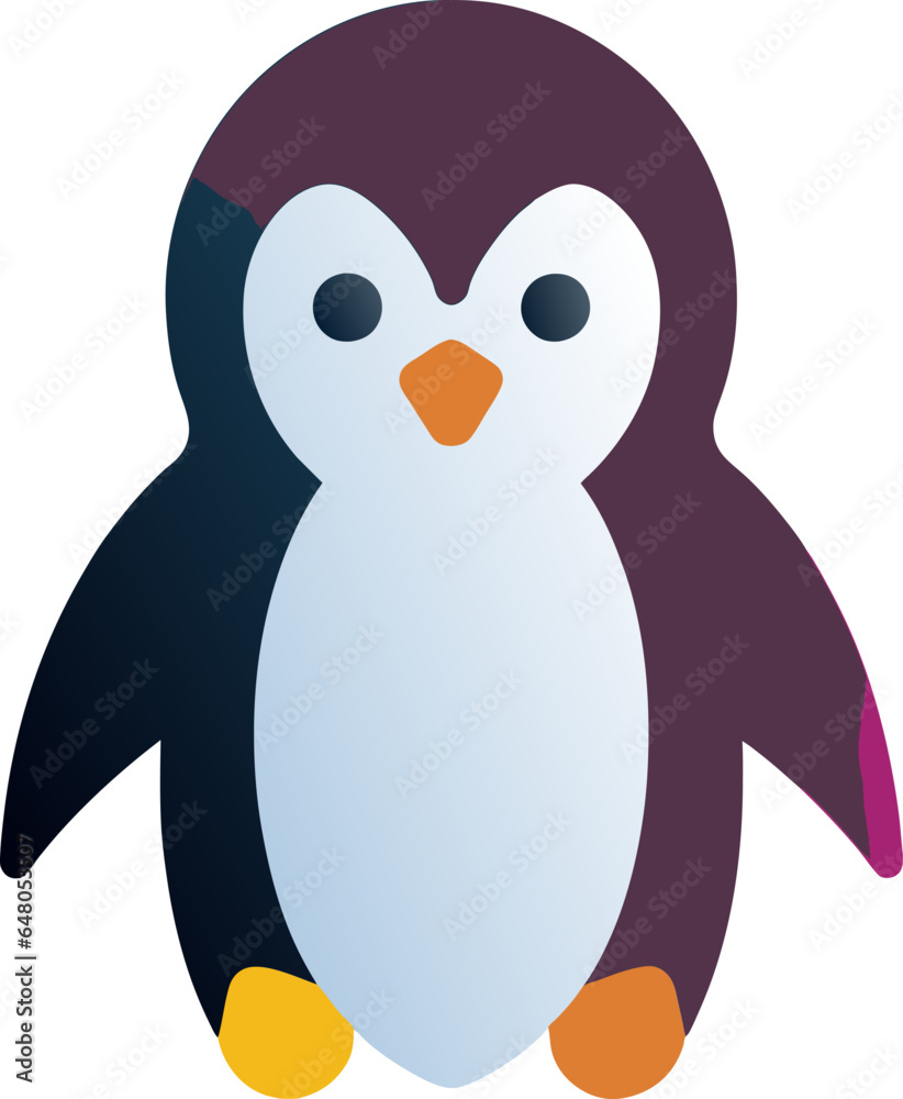 Obraz premium penguin illustrations animal penguin color