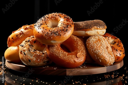 bagels with poppy seeds
