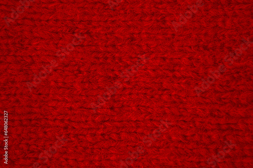 Handmade knitting texture with detail woven threads.