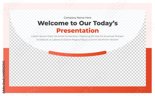 Horizontal cover page design for annual report