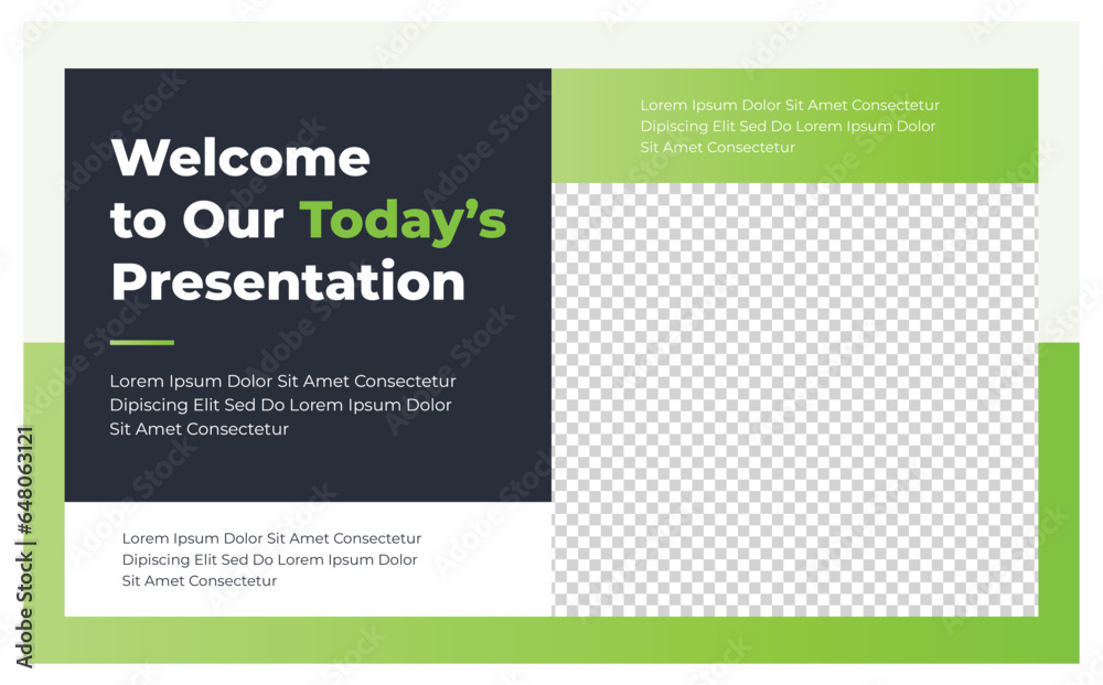 Obraz premium Corporate business brochure or horizontal report cover design template
