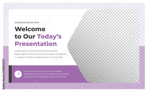 Brochure or flyer presentation design template