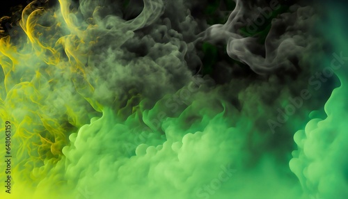 New green smoke on black