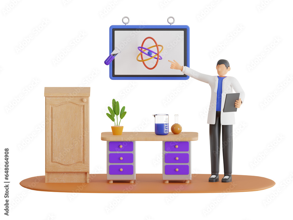 3d illustration of scientific research and technology. scientist conducting experiments in science laboratory. 3d illustration
3d illustration of scientific research and technology. scientist conducting experiments in science laboratory. 3d illustration