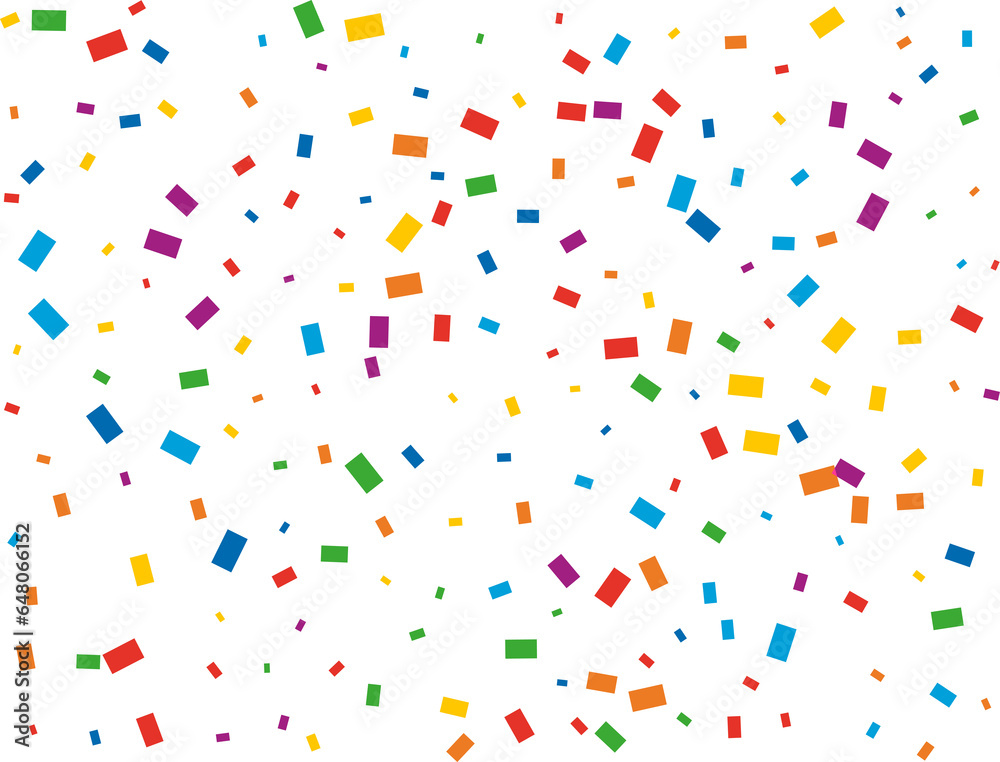 Christmas Rainbow Rectangular Confetti Christmas Rainbow Rectangular Confetti