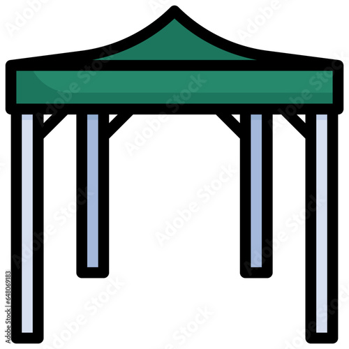CANOPY filled outline icon,linear,outline,graphic,illustration