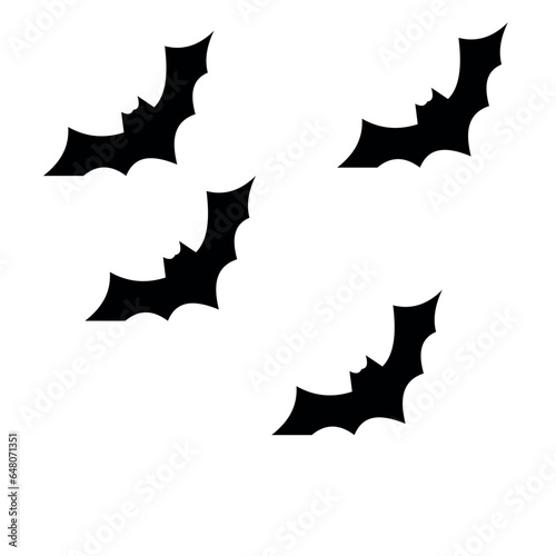 illustration of a silhouette of a bat