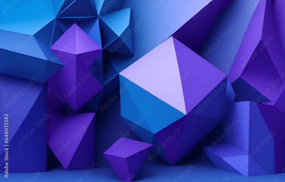 purple blue 3D Geometric Studio Color Gradient purple blue 3D Geometric Studio Color Gradient