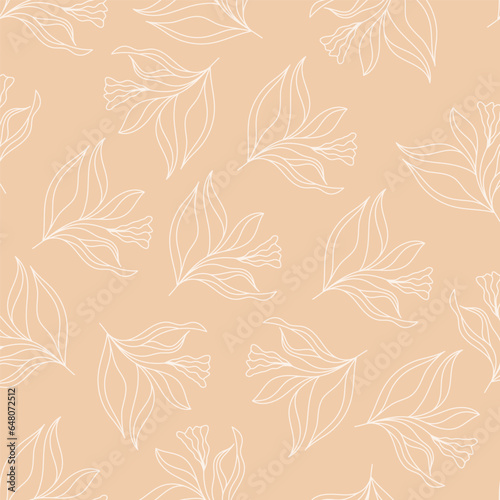 Floral pattern. Hand-made seamless pattern for textiles, fabrics, covers, wallpapers, prints and creative ideas