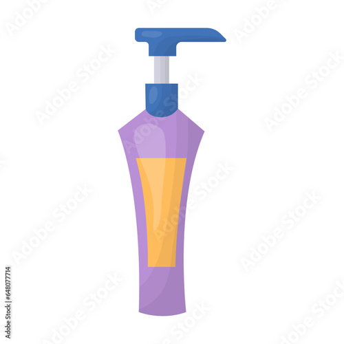 A bottle of cosmetics. Vector illustration