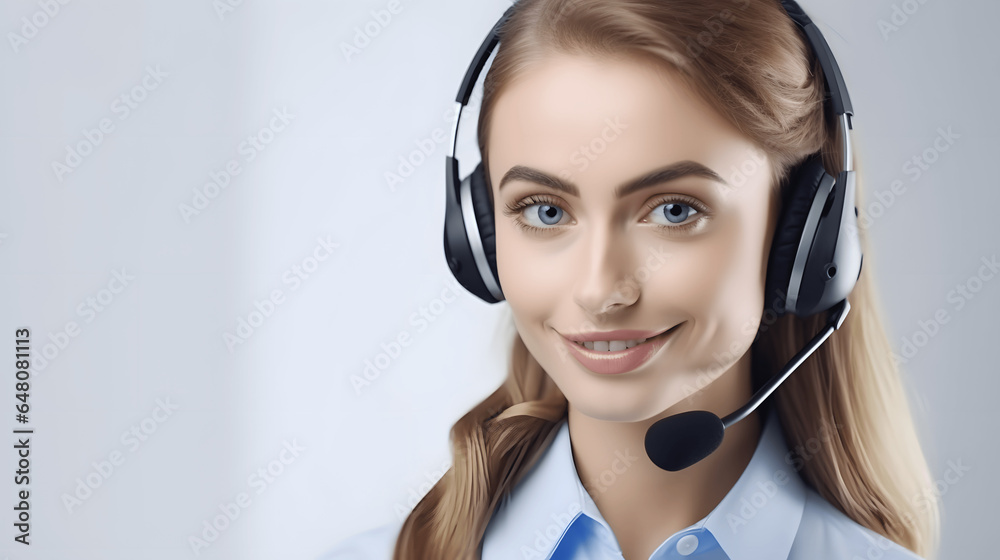 Dialing into Solutions: Young Call Center Operator with Microphone
Dialing into Solutions: Young Call Center Operator with Microphone
