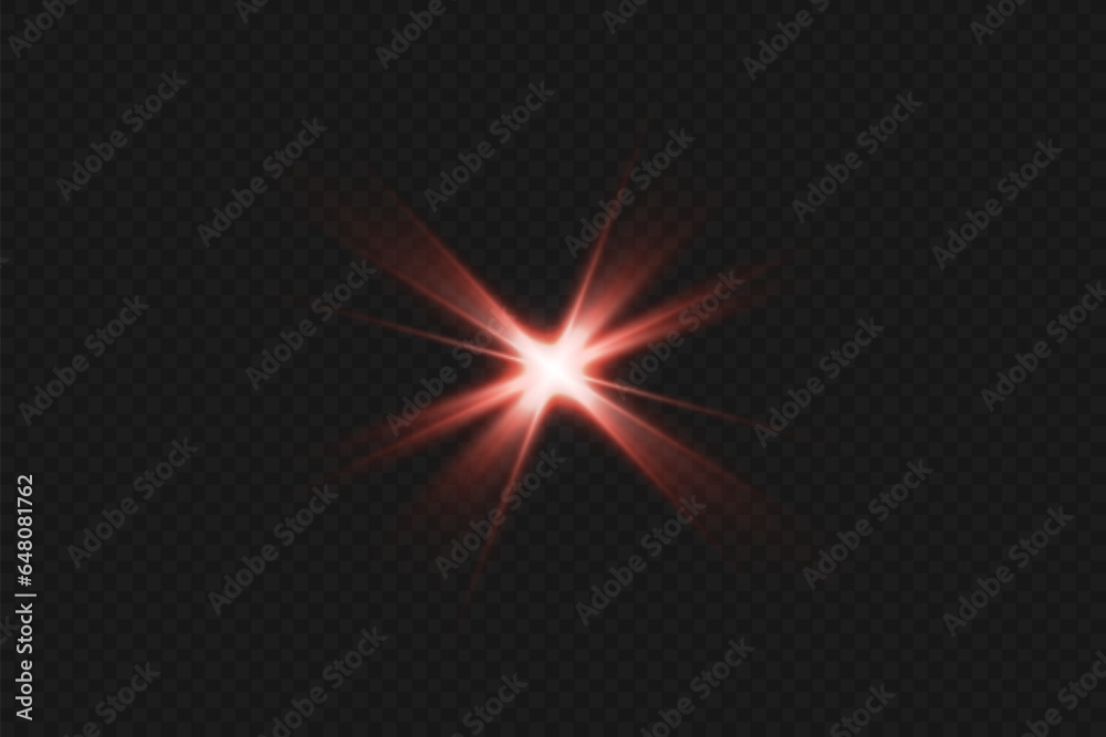 Light effects, glare, glitter, explosion, red light, vector illustration. shining red stars. Light effects, glare, glitter, explosion, red light, vector illustration. shining red stars.