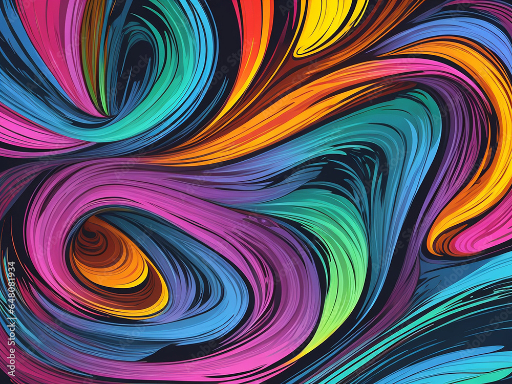 vector colourful dynamic flow background vector colourful dynamic flow background