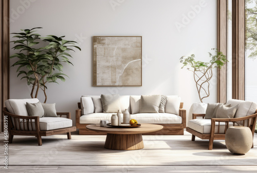 Interior design composition in a modern living room © JuanM