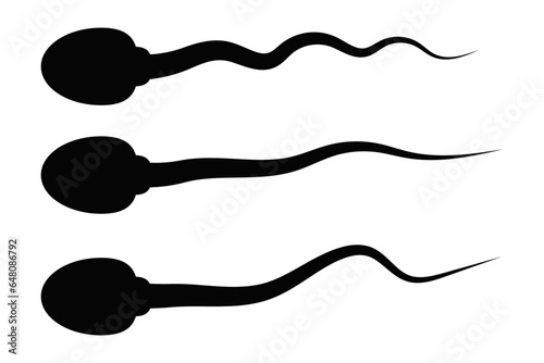 Sperm icon set simple design